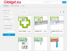 Tablet Screenshot of gleitgel.eu